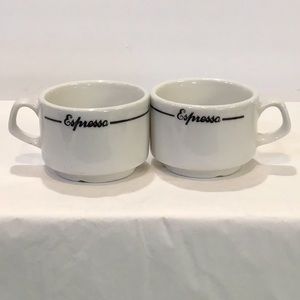 Two porcelain espresso cups like new.